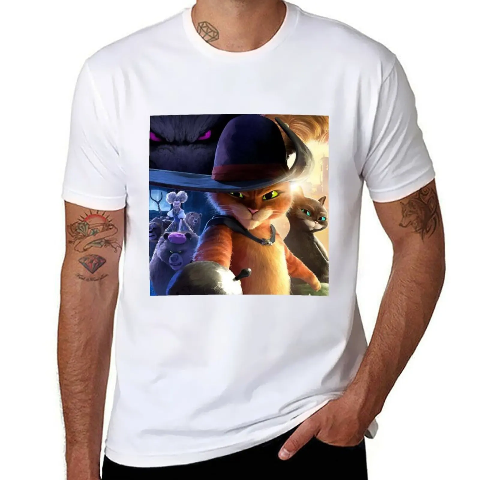 Puss in Boots T-Shirt man t shirt heavy cotton t shirts for man graphic vintage T-Shirt
Puss in Boots T-Shirt man t shirt heavy cotton t shirts for man graphic vintage T-Shirt