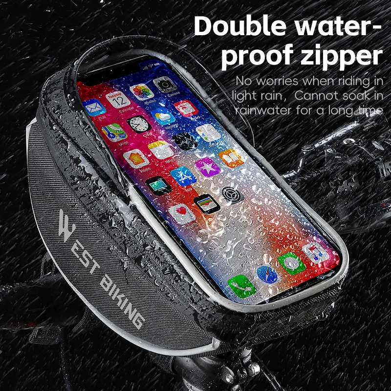Handlebar Bag 6.8in Compact Phone Visor Cycling Storage for Mountain Bike Accessories Reflective Waterproof MTB Bicycle Bag
Handlebar Bag 6.8in Compact Phone Visor Cycling Storage for Mountain Bike Accessories Reflective Waterproof MTB Bicycle Bag