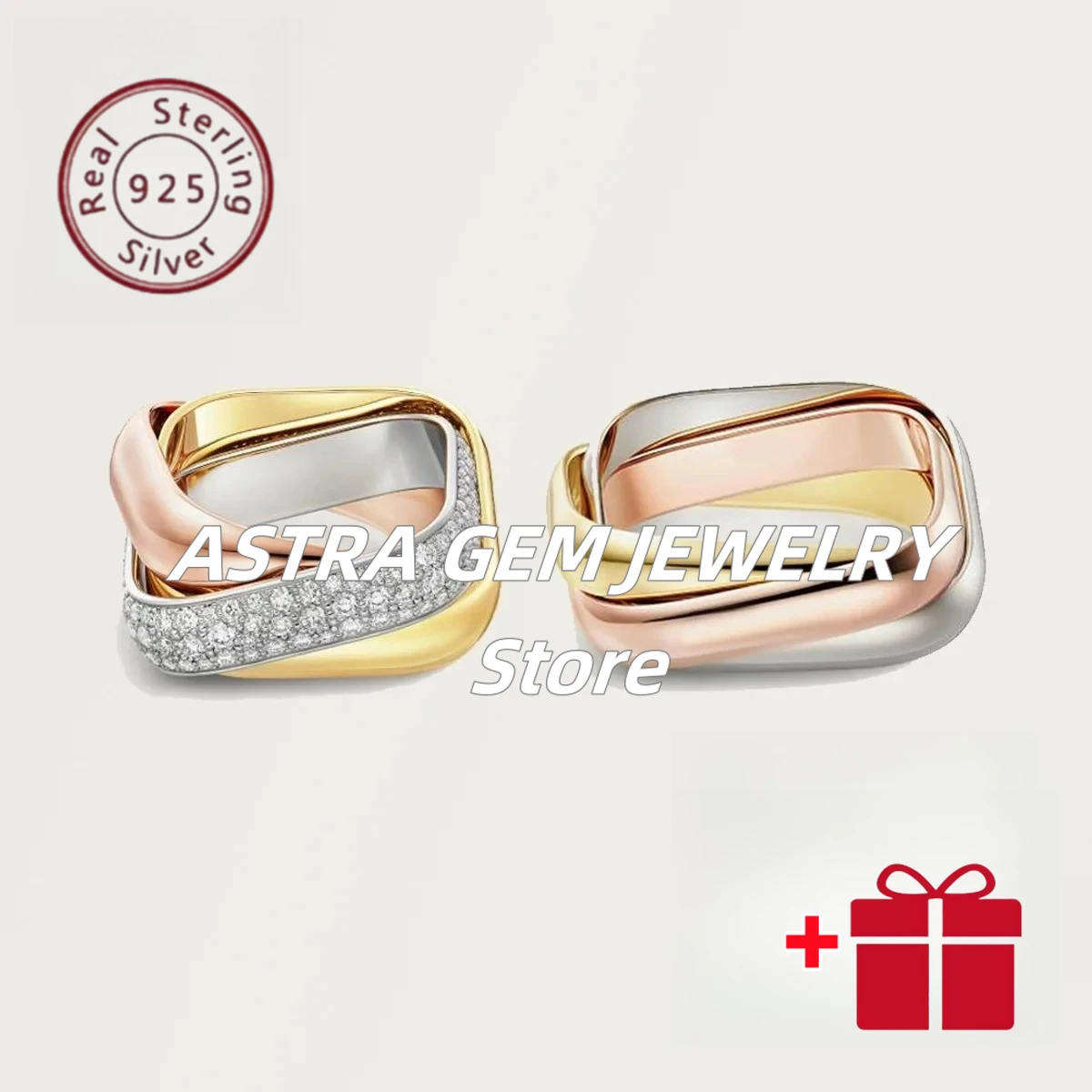 2025 high-quality S 925 square three-ring three-color zircon ring, multi-functional fashion jewelry for party and daily use-gift
2025 high-quality S 925 square three-ring three-color zircon ring, multi-functional fashion jewelry for party and daily use-gift