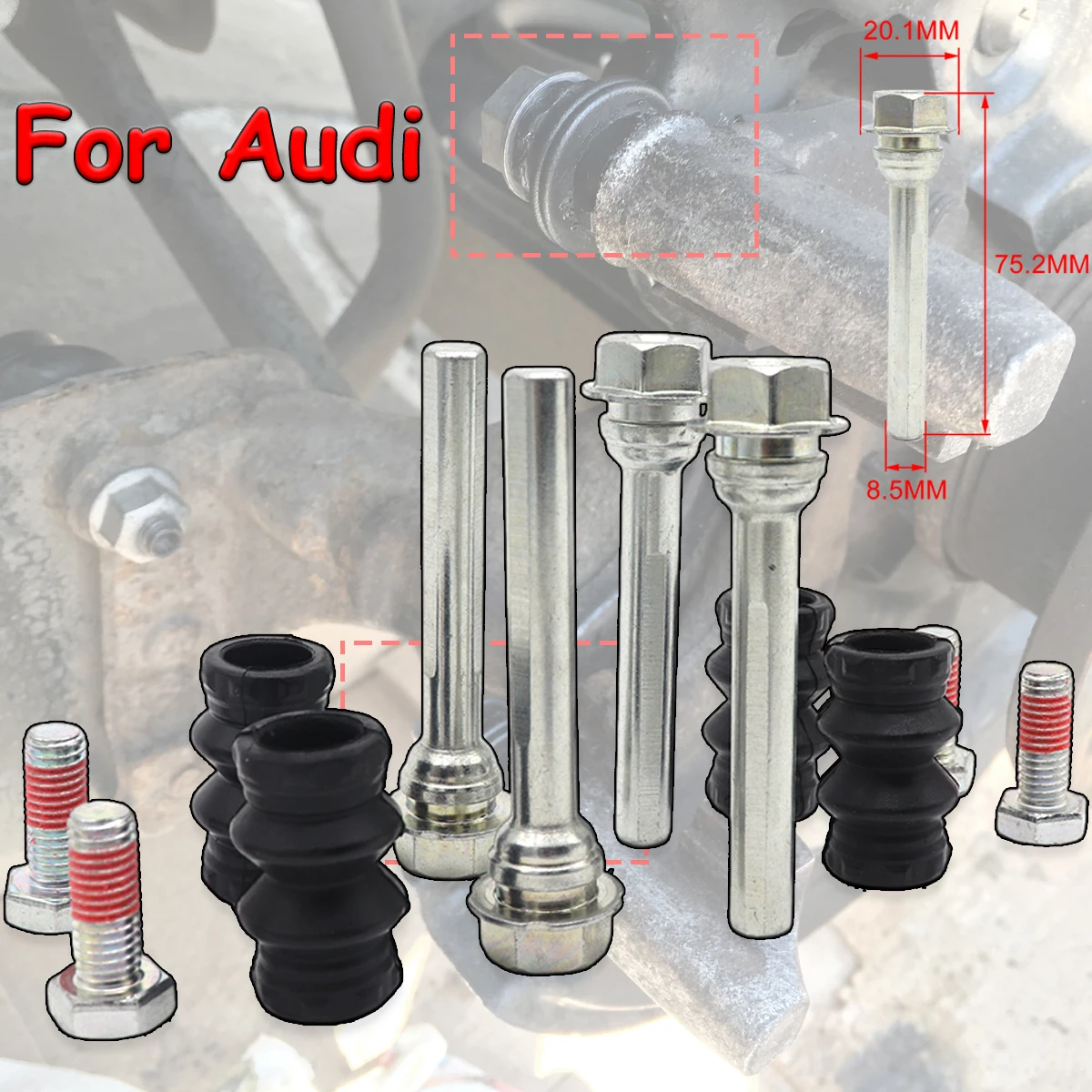 Rear Left Right Caliper Cylinder Slider Guide Pin For Disc Housing Bolts Rubber Bushing Boot Seal Kit For AUDI A5 TT A3 A6 Q5
Rear Left Right Caliper Cylinder Slider Guide Pin For Disc Housing Bolts Rubber Bushing Boot Seal Kit For AUDI A5 TT A3 A6 Q5
