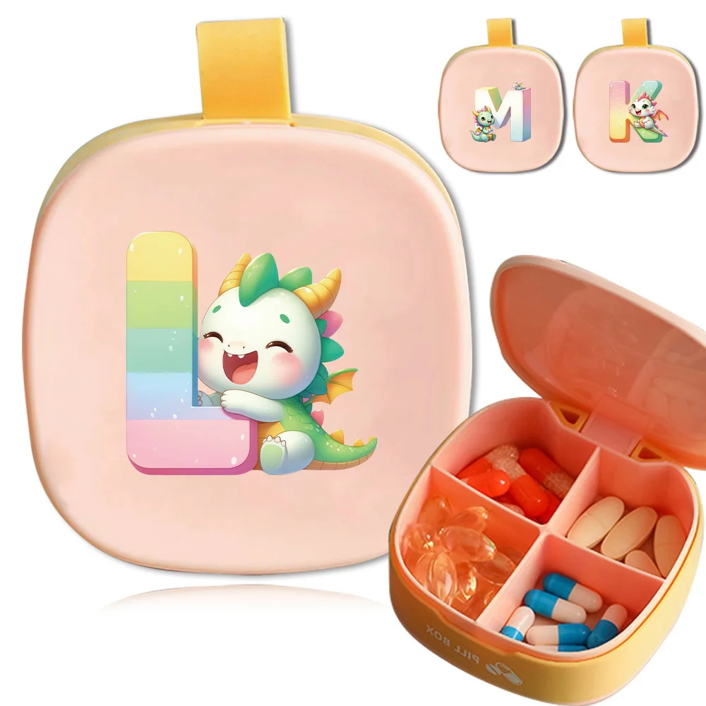 Portable Pill Case Mini Medicine Pill Box 4 Compartments Storage Dispenser Cartoon Animal Initial Name 26 Letters Pattern
Portable Pill Case Mini Medicine Pill Box 4 Compartments Storage Dispenser Cartoon Animal Initial Name 26 Letters Pattern