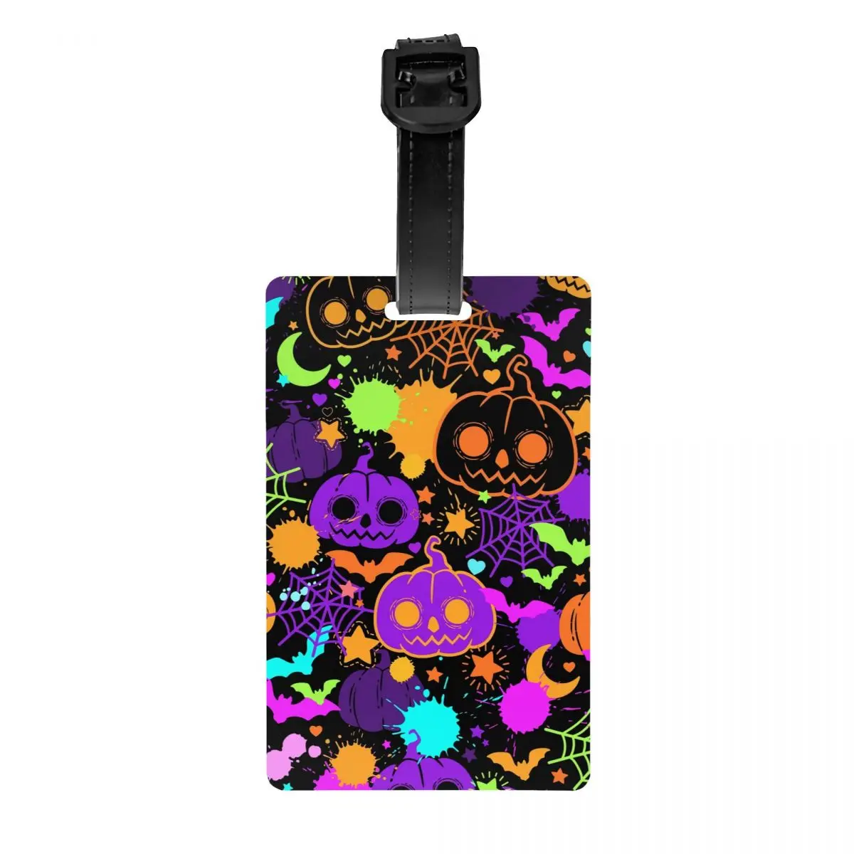 Custom Halloween Pumpkins Spider And Bats Luggage Tag With Name Card Privacy Cover ID Label for Travel Bag Suitcase
Custom Halloween Pumpkins Spider And Bats Luggage Tag With Name Card Privacy Cover ID Label for Travel Bag Suitcase