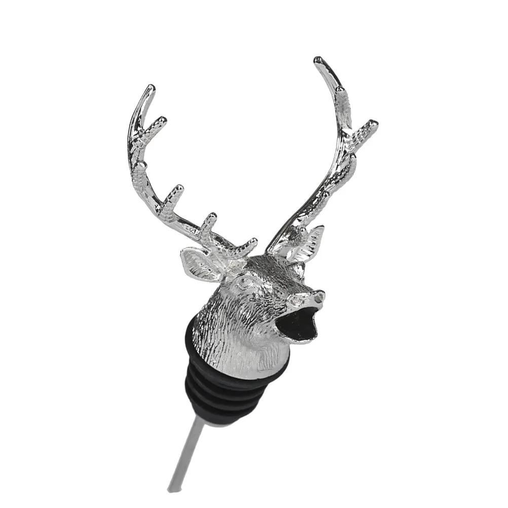 Deer Head Wine Pourer Silver Animal Bottle Stopper Creative Liquor Pour Spout for Bar Party Restaurant Cafe Hotel Club
Deer Head Wine Pourer Silver Animal Bottle Stopper Creative Liquor Pour Spout for Bar Party Restaurant Cafe Hotel Club