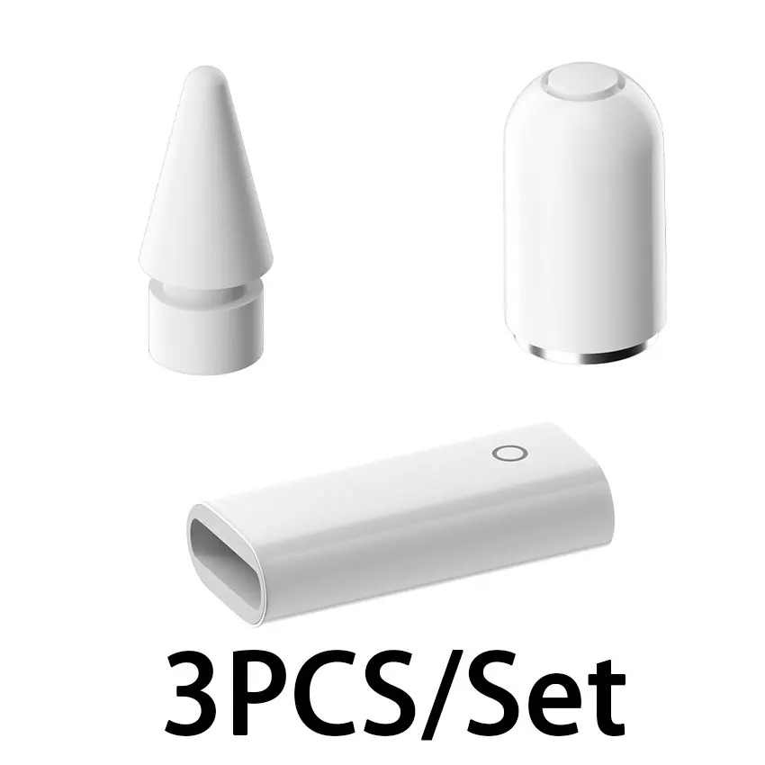 3PCS/Set Charging Adapter Magnetic Pencil Cap Stylus Replacement Built-in Smart Chip Lightweight for Pencil 1 Accessories
3PCS/Set Charging Adapter Magnetic Pencil Cap Stylus Replacement Built-in Smart Chip Lightweight for Pencil 1 Accessories