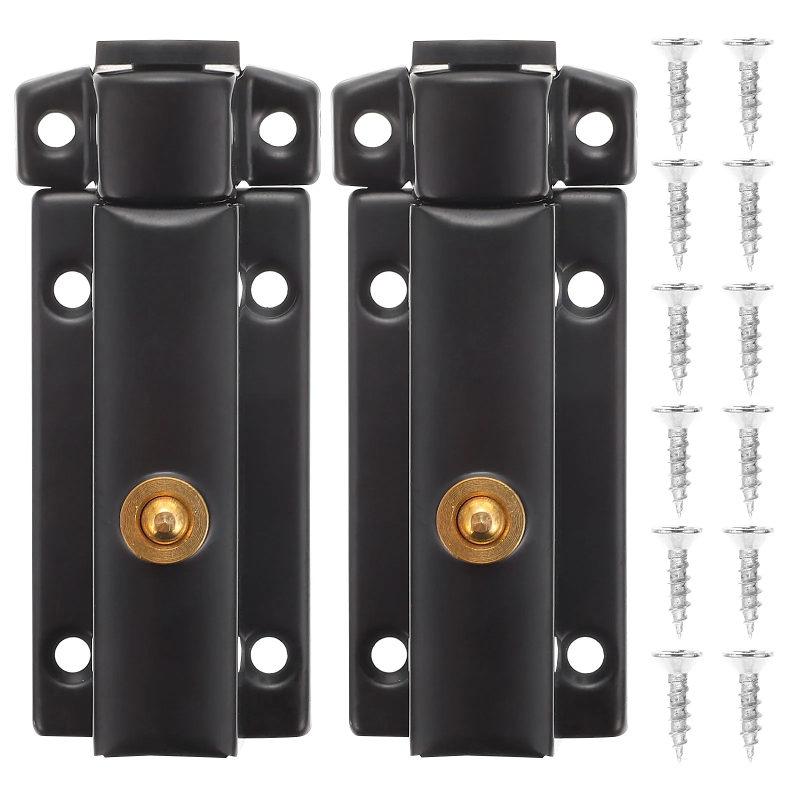 2pcs Spring Black Sliding Latch Lock Stainless Steel Sliding Barrel Bolts Door Gate Lock Hardware Spring Pin Latch
2pcs Spring Black Sliding Latch Lock Stainless Steel Sliding Barrel Bolts Door Gate Lock Hardware Spring Pin Latch