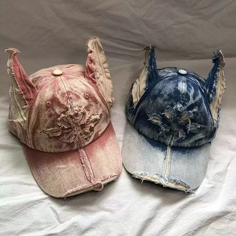 2024 Washed denim baseball cap, Durbin ear grinding, perforated, personalized big head circumference hat, unisex duckbill cap
2024 Washed denim baseball cap, Durbin ear grinding, perforated, personalized big head circumference hat, unisex duckbill cap
