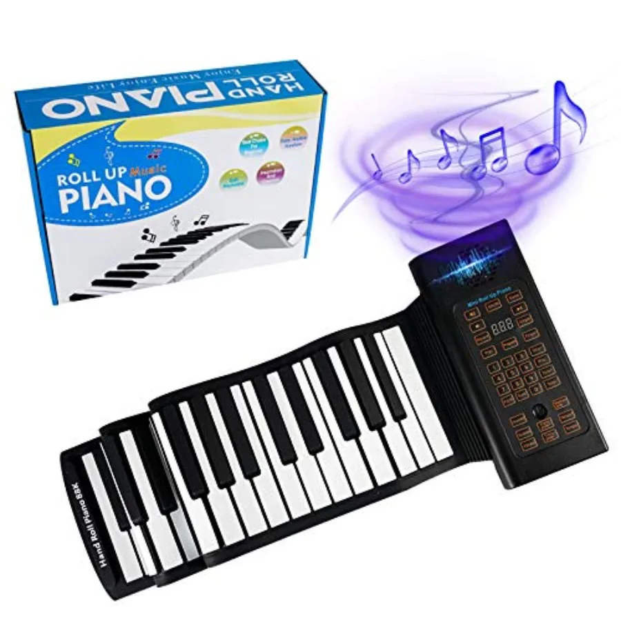 88 Keys Roll Up Piano Keyboard Portable Foldable Travel Piano with Storage Bag for and Adult in Black Lightweight and Compact D
88 Keys Roll Up Piano Keyboard Portable Foldable Travel Piano with Storage Bag for and Adult in Black Lightweight and Compact D