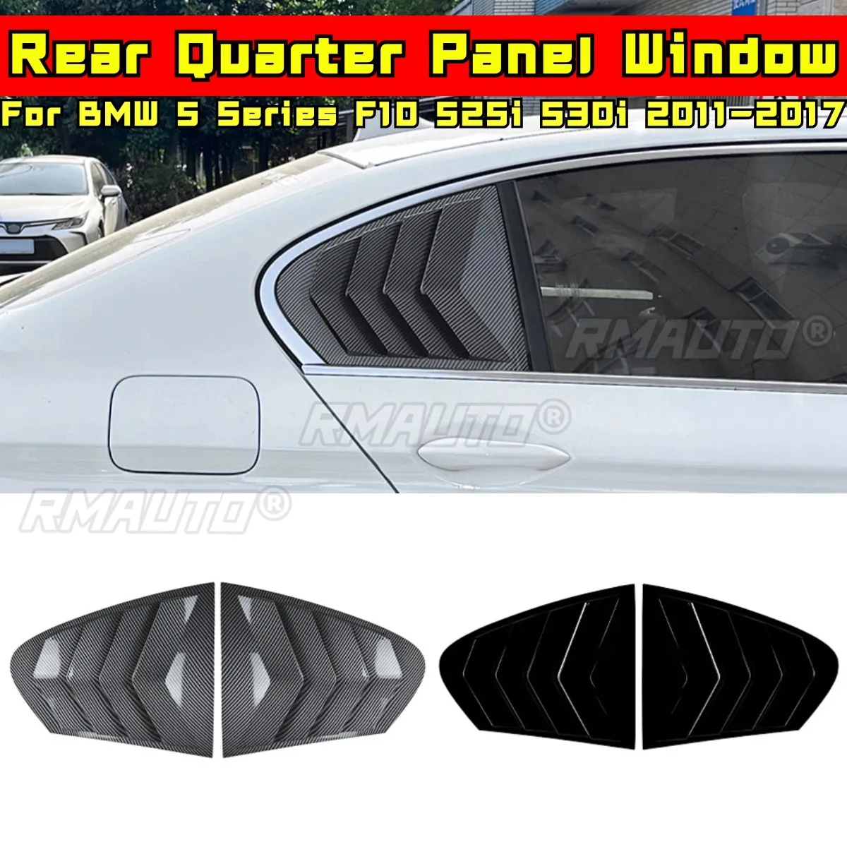 Rear Window Shutter Cover Trim Window Louver Side Vent Trim for BMW 5 Series F10 525i 530i 2011-2017 Car Accessories
Rear Window Shutter Cover Trim Window Louver Side Vent Trim for BMW 5 Series F10 525i 530i 2011-2017 Car Accessories