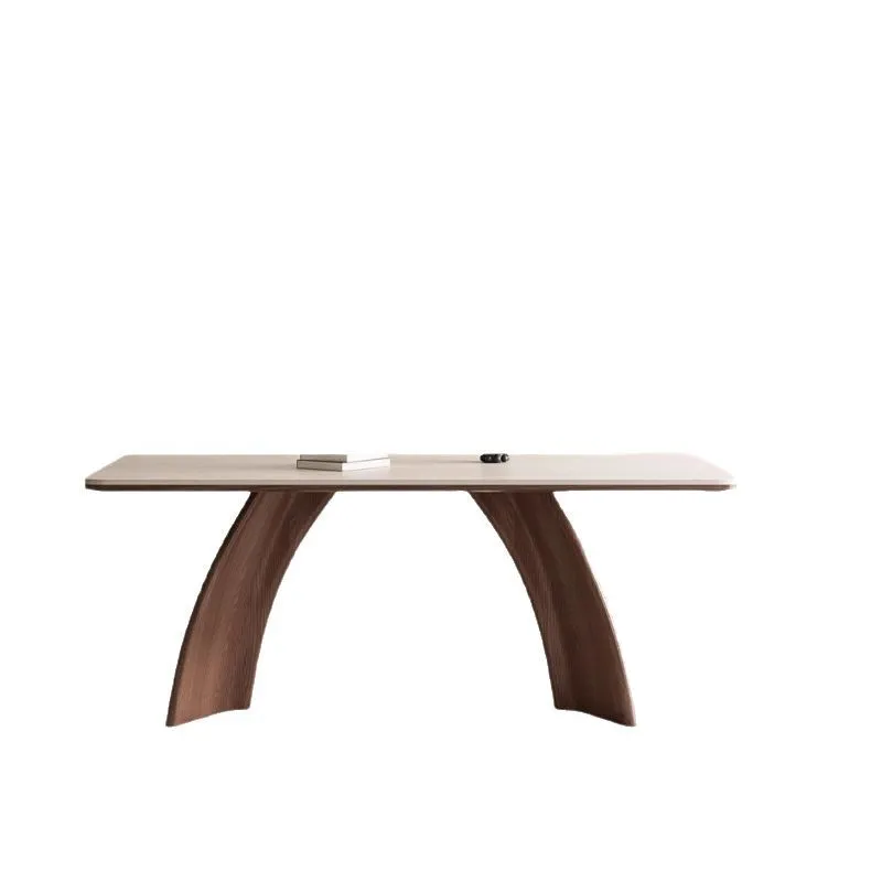 Solid wood travertine rock slab dining table Household rectangular medieval dining table
Solid wood travertine rock slab dining table Household rectangular medieval dining table