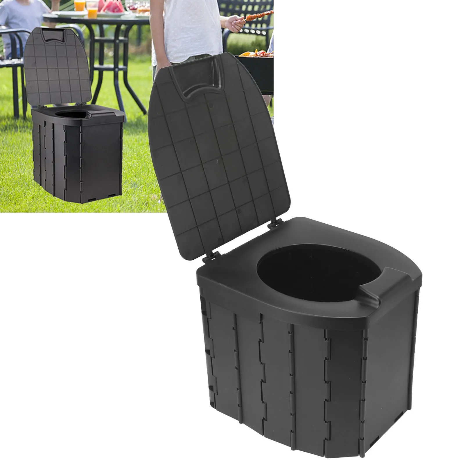 Outdoor Foldable Toilet Seat Garbage Bag Excellent Bearing Capacity Travel Camping Toilet Portable Potty with Lid for Kids Adult
Outdoor Foldable Toilet Seat Garbage Bag Excellent Bearing Capacity Travel Camping Toilet Portable Potty with Lid for Kids Adult