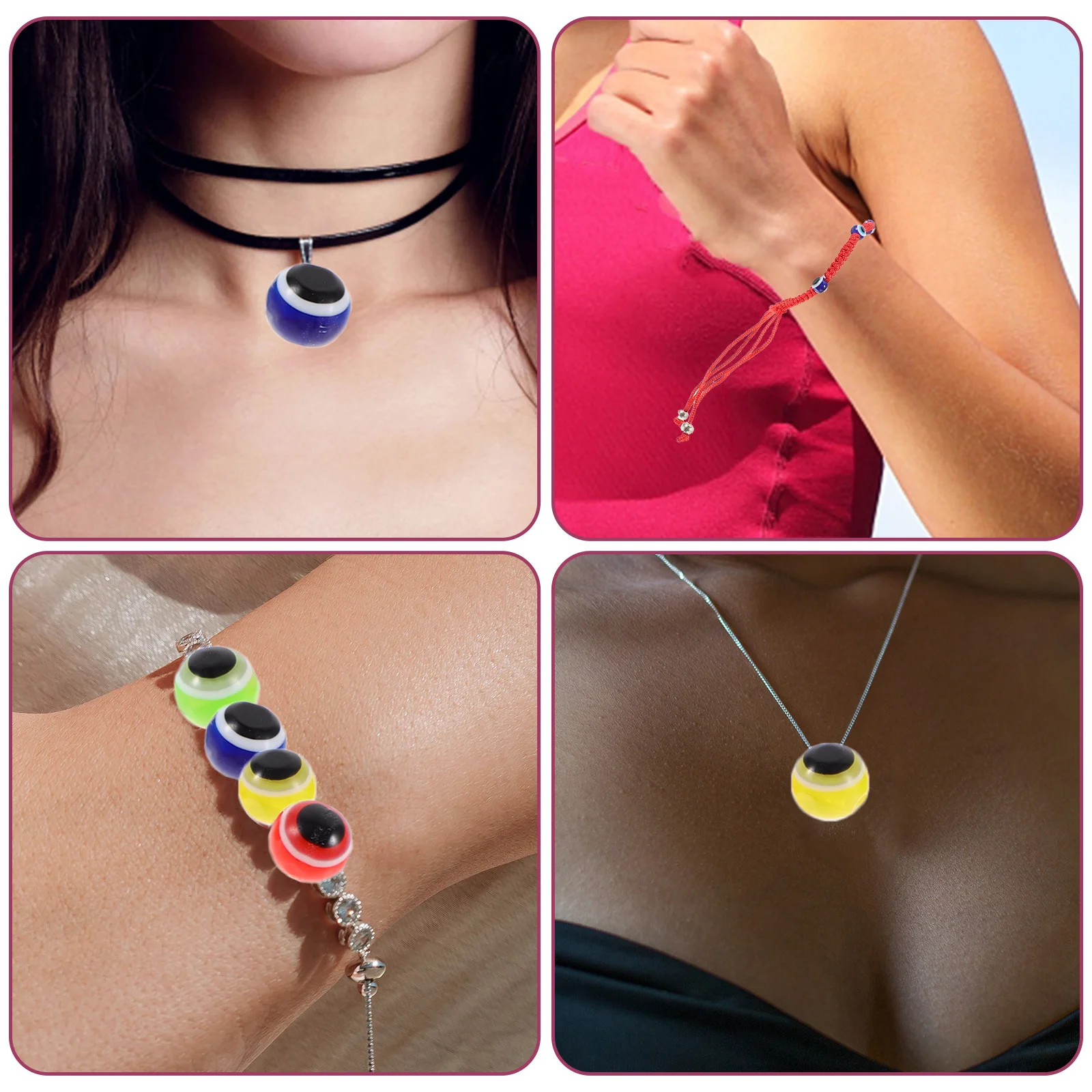 100 Pcs Evil Eye Bead Multi-use Bracelet Beads for Jewelry Making Necklace Shaped Resin Mixed Spacer Diy
100 Pcs Evil Eye Bead Multi-use Bracelet Beads for Jewelry Making Necklace Shaped Resin Mixed Spacer Diy