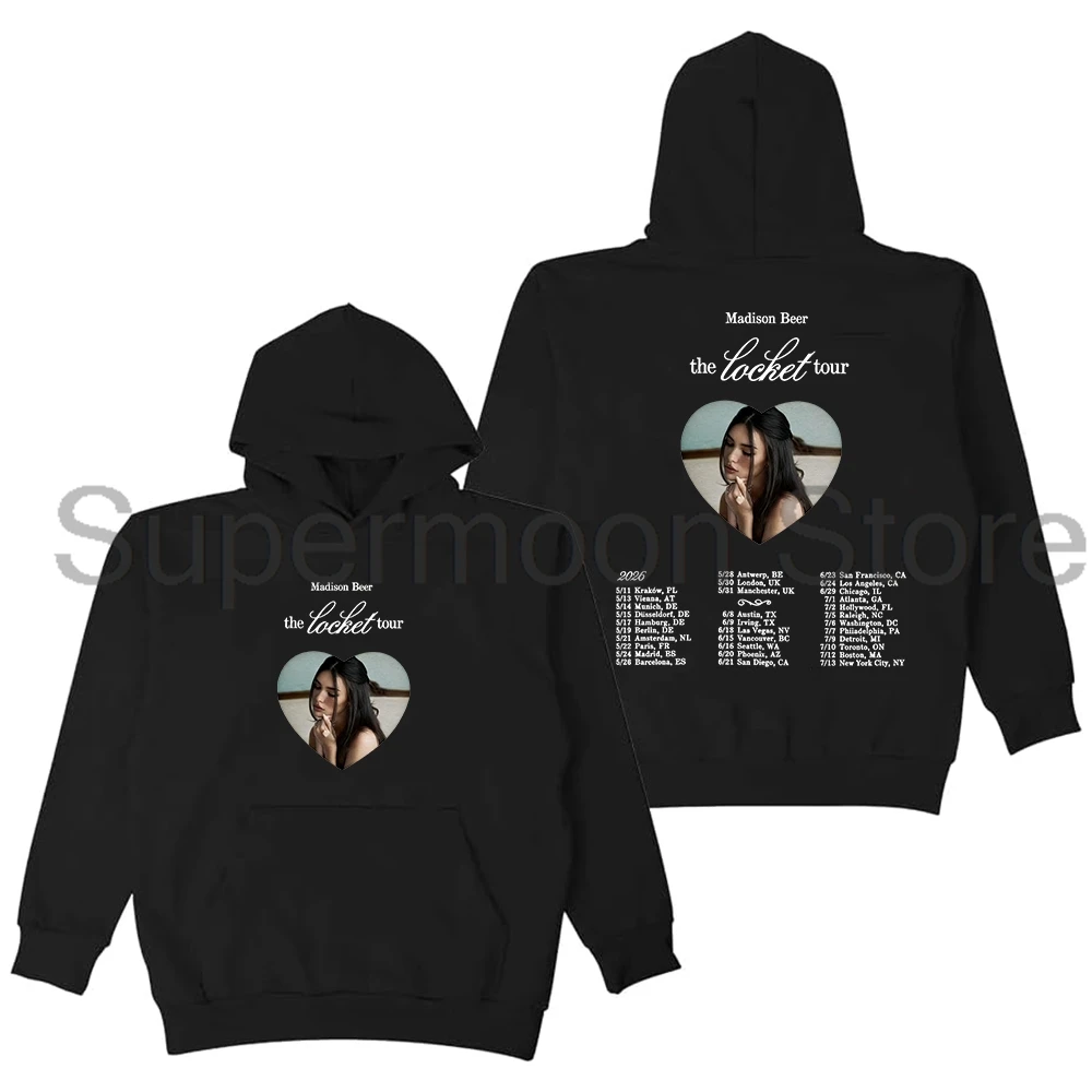 Толстовка с капюшоном Madison Beer The Locket Tour 2026, уличная одежда с длинными рукавами, мужские и женские толстовки с капюшоном
Толстовка с капюшоном Madison Beer The Locket Tour 2026, уличная одежда с длинными рукавами, мужские и женские толстовки с капюшоном