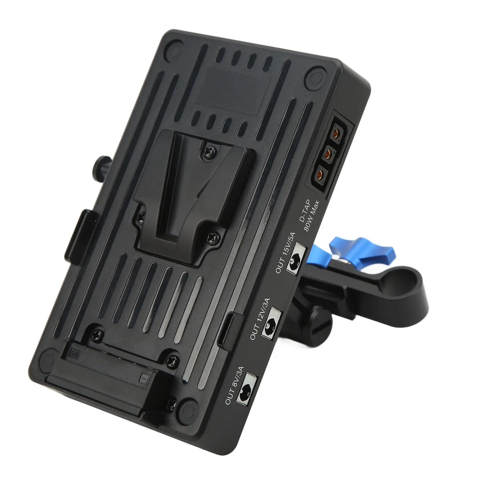 15mm Rod Clamp V-Mount Power Supply Plate for Cameras & Camcorders - Versatile Battery Plate
15mm Rod Clamp V-Mount Power Supply Plate for Cameras & Camcorders - Versatile Battery Plate