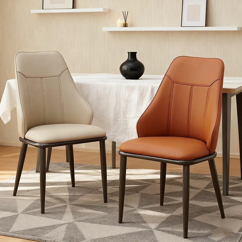 Modern Leather Dining Room Kitchen Table Chairs Classic Minimalist Restaurant Chair with Sturdy Steel Frame Stylish Dining Chair
Modern Leather Dining Room Kitchen Table Chairs Classic Minimalist Restaurant Chair with Sturdy Steel Frame Stylish Dining Chair