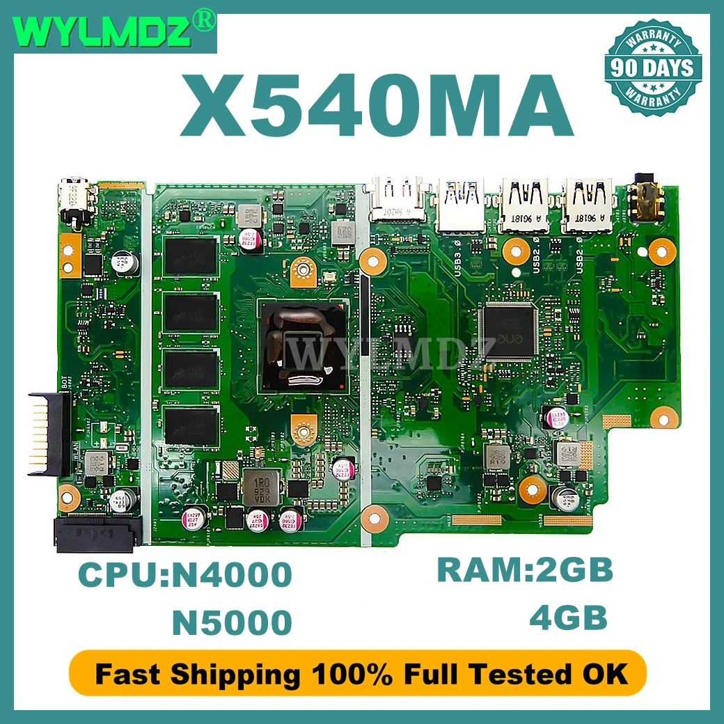 X540MA Mainboard For ASUS VivoBook X540M A540M X540MAR X540MAS X543MA Laptop Motherboard N4000 N5000 CPU 2GB/4GB-RAM Tested
X540MA Mainboard For ASUS VivoBook X540M A540M X540MAR X540MAS X543MA Laptop Motherboard N4000 N5000 CPU 2GB/4GB-RAM Tested