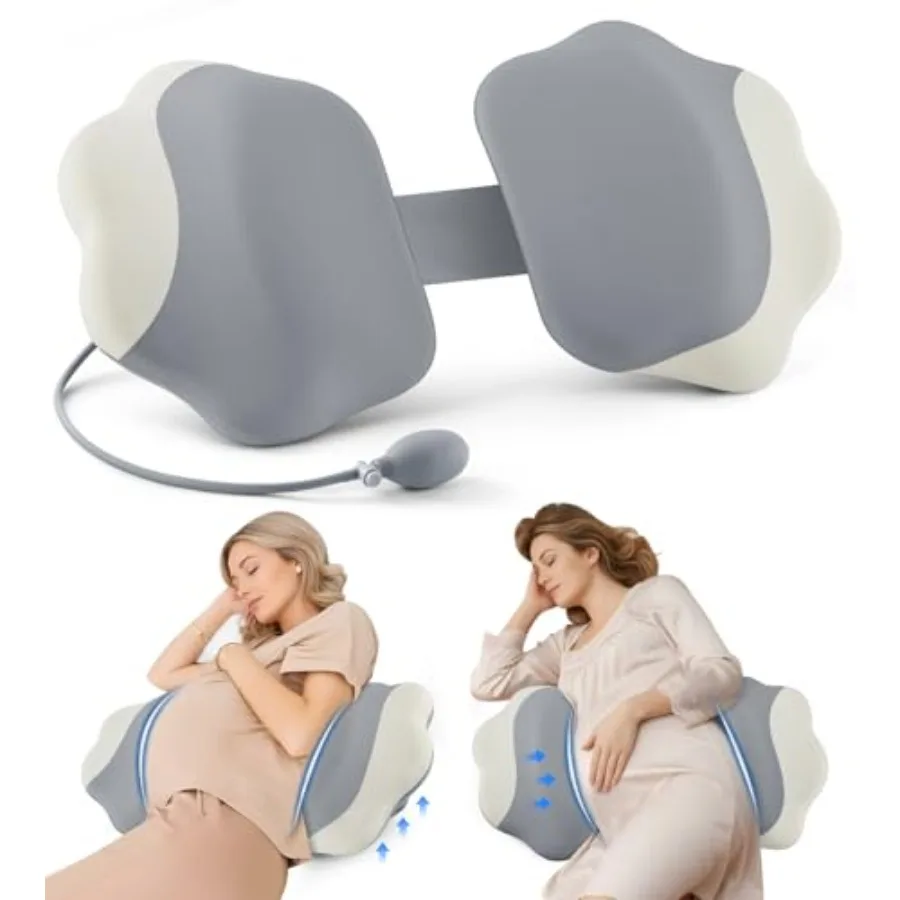 Memory Foam Pregnancy Pillow- with Adjustable Air Bag for Back/Legs/Belly/HIPS Support, W-Shaped Pregnancy Wedge Pillows for Sl
Memory Foam Pregnancy Pillow- with Adjustable Air Bag for Back/Legs/Belly/HIPS Support, W-Shaped Pregnancy Wedge Pillows for Sl
