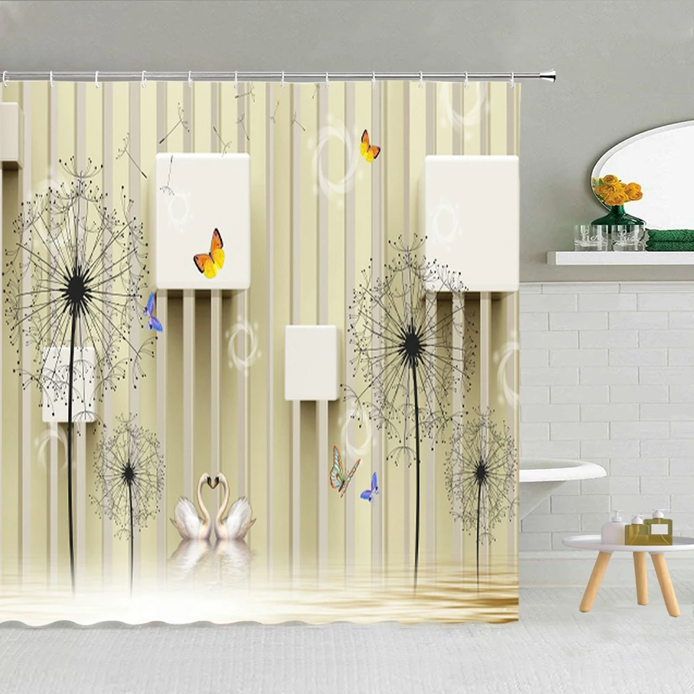 Nordic Modern 3D Beautiful Flower Shower Curtain Dandelion Polyester Fabric High Quality Bath Screen 3D Printing With Hook Decor
Nordic Modern 3D Beautiful Flower Shower Curtain Dandelion Polyester Fabric High Quality Bath Screen 3D Printing With Hook Decor