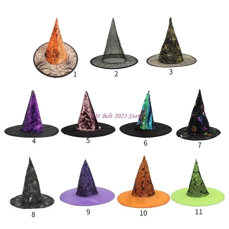 49me Spooky Witch Hat для Хэллоуина украшения украшения аксессуаров Sequints Wizard
49me Spooky Witch Hat для Хэллоуина украшения украшения аксессуаров Sequints Wizard