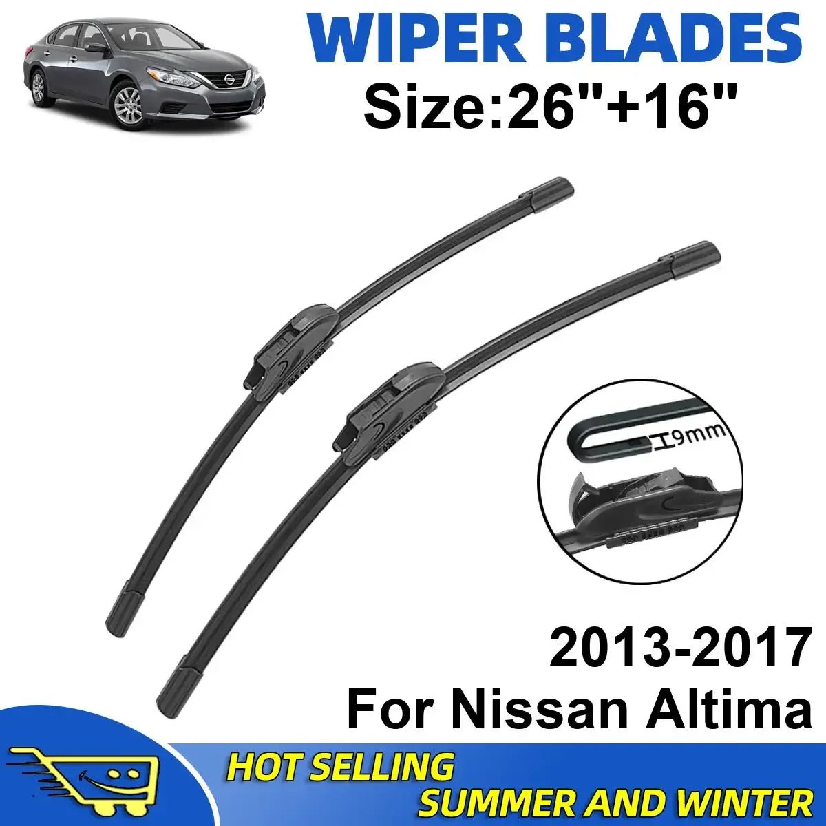 2PCS Wiper Blades Set Kit For Nissan Altima 2013-2017 Front Windshield Brushes Windscreen Window Accessories
2PCS Wiper Blades Set Kit For Nissan Altima 2013-2017 Front Windshield Brushes Windscreen Window Accessories