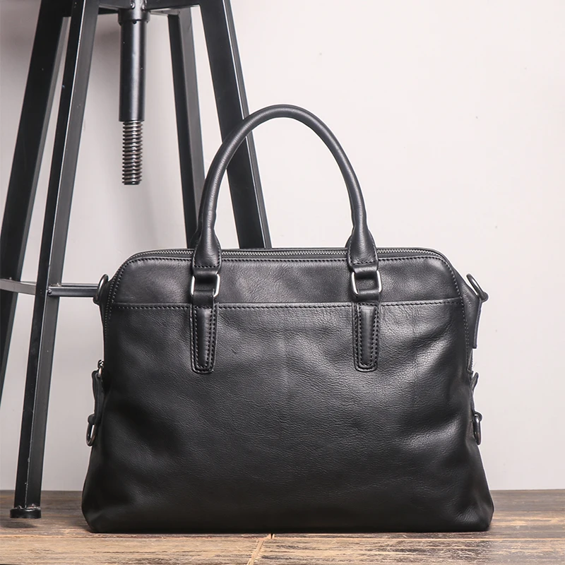 Luxury Genuine Leather Men Briefcase Business Bag Male 14"Laptop Case Attache Portfolio Tote Handbag Leather Messenger Bag Black
Luxury Genuine Leather Men Briefcase Business Bag Male 14"Laptop Case Attache Portfolio Tote Handbag Leather Messenger Bag Black