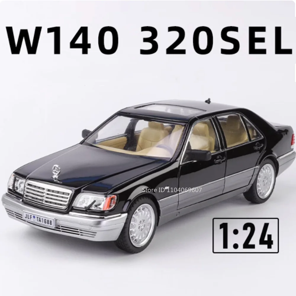 1:24 W140 320SEL Miniature Toy Car Models Alloy Diecast E300eL Vintage Cars Sound Light Pull Back Doors Opened Festival Presents
1:24 W140 320SEL Miniature Toy Car Models Alloy Diecast E300eL Vintage Cars Sound Light Pull Back Doors Opened Festival Presents