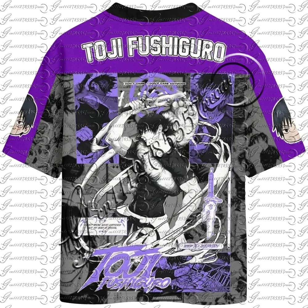 Anime Jujutsu Kaisen Toji Fushiguro Back Full Print Tshirt Men Women Black Purple Patchwork Oversized Crew Neck Short Sleeve Tee
Anime Jujutsu Kaisen Toji Fushiguro Back Full Print Tshirt Men Women Black Purple Patchwork Oversized Crew Neck Short Sleeve Tee