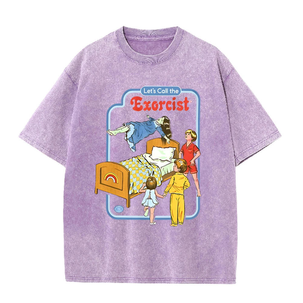 2026 Unisex Lets Call The Exorcist Funny Print Washed Retro T Shirt Cotton Oversized Short Sleeve Summer Casual Streetwear Tops
2026 Unisex Lets Call The Exorcist Funny Print Washed Retro T Shirt Cotton Oversized Short Sleeve Summer Casual Streetwear Tops