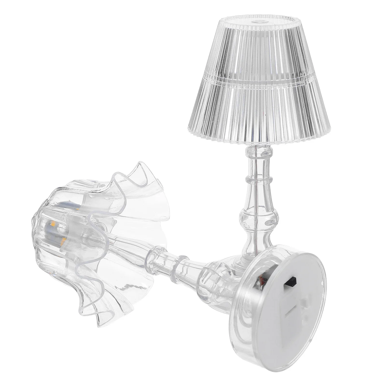 2Pcs Clear LED Nightstand Lamp Portable Vintage Transparent Pleated Desk Lamp Bedroom Bedside Atmosphere Light
2Pcs Clear LED Nightstand Lamp Portable Vintage Transparent Pleated Desk Lamp Bedroom Bedside Atmosphere Light