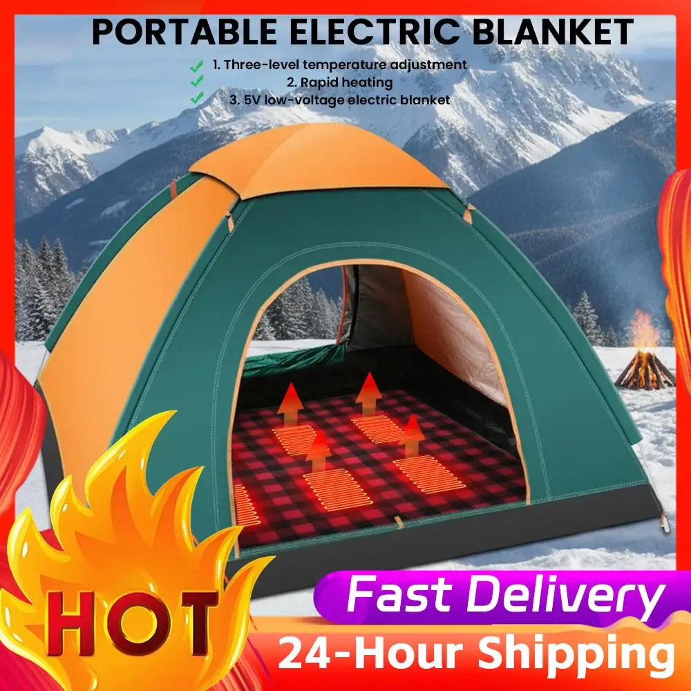 Electric Heating Blanket 6 Heating Zones Waterproof Electric Warm Sleeping Mat Camping Heating Blanket 3 Adjustable Temperature
Electric Heating Blanket 6 Heating Zones Waterproof Electric Warm Sleeping Mat Camping Heating Blanket 3 Adjustable Temperature