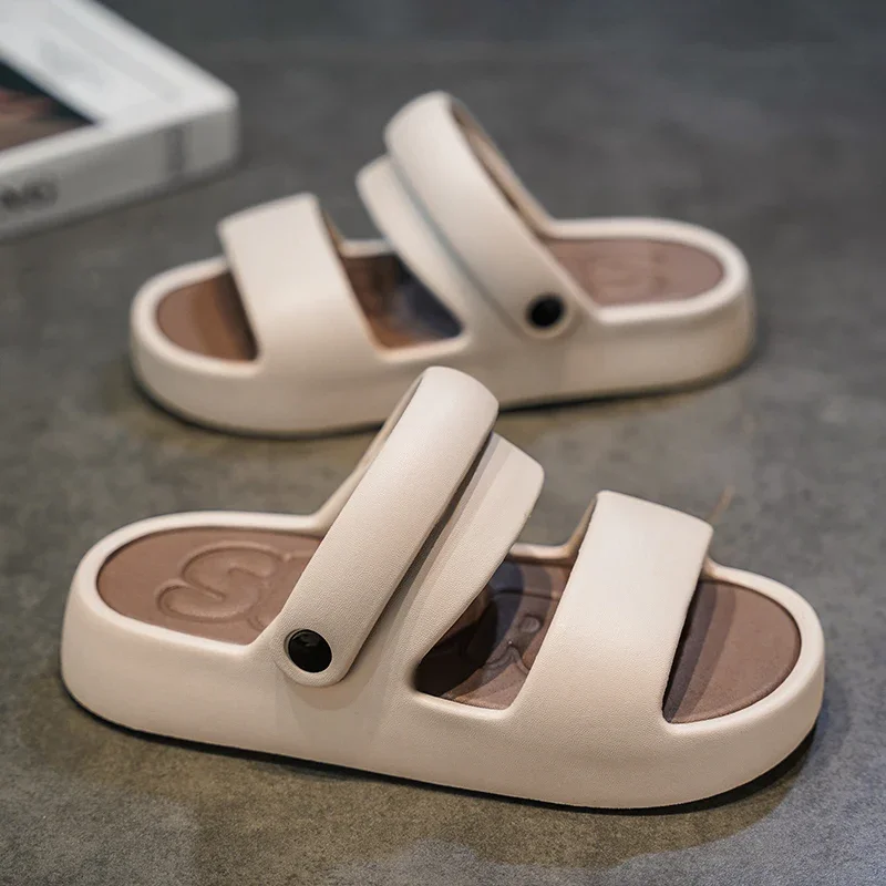 Тапочки для мужчин и женщин, повседневные сабо, дышащие мягкие пляжные сандалии, шлепанцы, уличная прогулочная обувь, нескользящая бесшумная домашняя обувь, шлепанцы
Тапочки для мужчин и женщин, повседневные сабо, дышащие мягкие пляжные сандалии, шлепанцы, уличная прогулочная обувь, нескользящая бесшумная домашняя обувь, шлепанцы