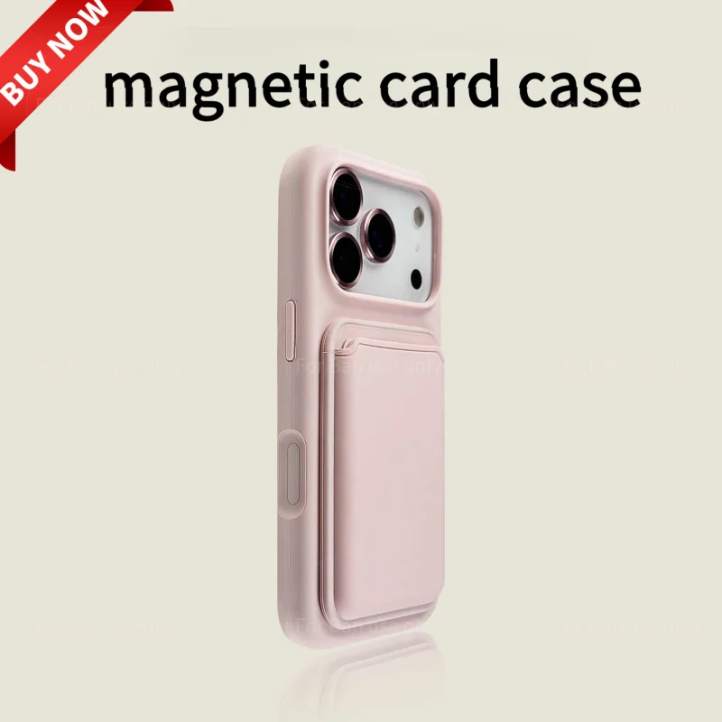 Luxury Solid-color Magnetic Card Pack Case For iPhone 17 Pro Max 16 15 14 13 Simple Large Hole For MagSafe Interior Soft Cover
Luxury Solid-color Magnetic Card Pack Case For iPhone 17 Pro Max 16 15 14 13 Simple Large Hole For MagSafe Interior Soft Cover