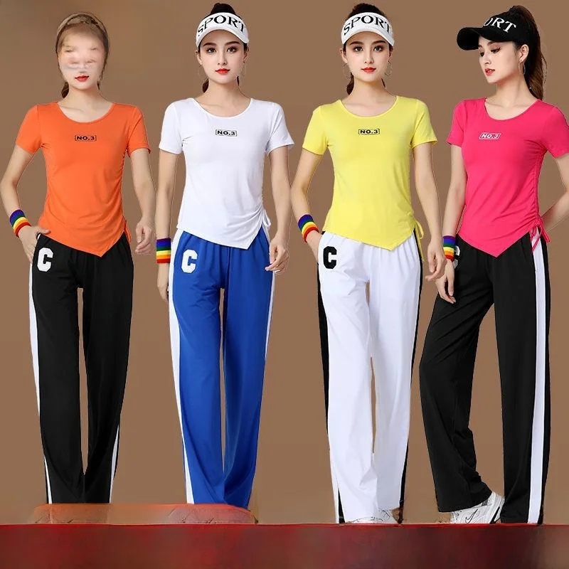 New Women's Square Dance Fitn Clothes Slimming Qui Dry Exercise Suit Cotton Blend Tee-acetate Fiber Stage Costume
New Women's Square Dance Fitn Clothes Slimming Qui Dry Exercise Suit Cotton Blend Tee-acetate Fiber Stage Costume