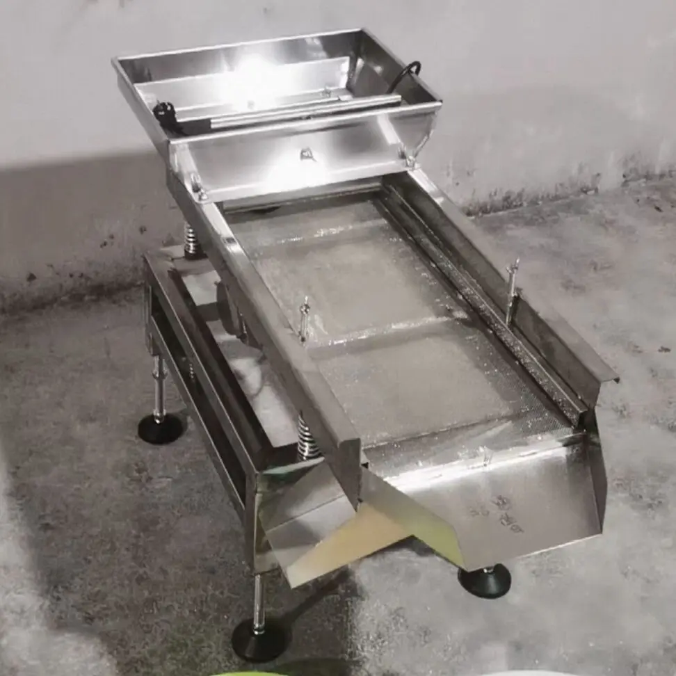 Food Sieve Machine Vibrating Electric Screen Electric Shock Electrostatic Large Granular Material Screening Machine