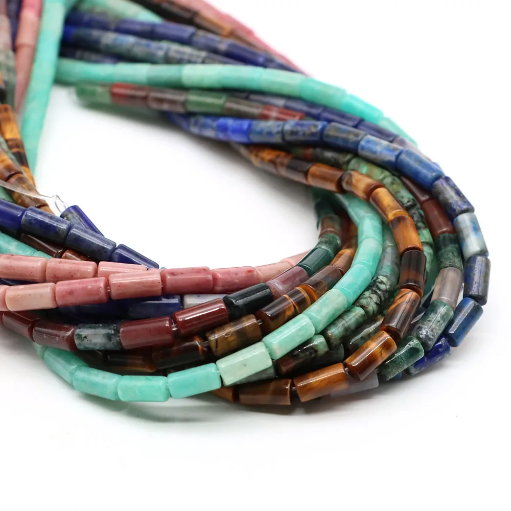 4x8mm Natural Stone Tube Beads Cylinder Amazonite Tiger Eye Lapis Loose Gemstone Bead for Jewelry Making Diy Bracelet Accessory
4x8mm Natural Stone Tube Beads Cylinder Amazonite Tiger Eye Lapis Loose Gemstone Bead for Jewelry Making Diy Bracelet Accessory
