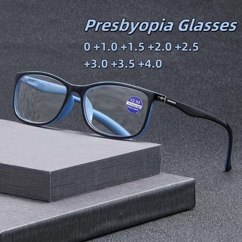 New Fashion Color Blocked Square Presbyopia Glasses Blue Light Blocking Eye Protection Ultra Light Unisex Diopter To +4.0
New Fashion Color Blocked Square Presbyopia Glasses Blue Light Blocking Eye Protection Ultra Light Unisex Diopter To +4.0