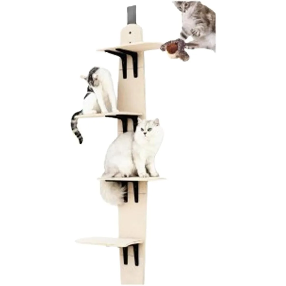 LUCK Door Cat Shelf, Hanging TreeMulti-Level Door Hanging Cat Tree with Shelves,Vertical Cat Climber with 4-Level Shelves,Space
LUCK Door Cat Shelf, Hanging TreeMulti-Level Door Hanging Cat Tree with Shelves,Vertical Cat Climber with 4-Level Shelves,Space
