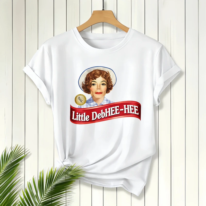 Vintage Woman Portrait And Little DebHEE-HEE Text, Short Sleeve Round Neck, Women's T-Shirt, Casual Wear
Vintage Woman Portrait And Little DebHEE-HEE Text, Short Sleeve Round Neck, Women's T-Shirt, Casual Wear