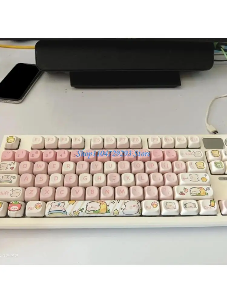 Y2GD 118Keys Pink Pig Keycap PBT Dye Sublimation MOA Profile for Switches Fit 61/64/68/87/96/104/108Keyboard Keycap
Y2GD 118Keys Pink Pig Keycap PBT Dye Sublimation MOA Profile for Switches Fit 61/64/68/87/96/104/108Keyboard Keycap