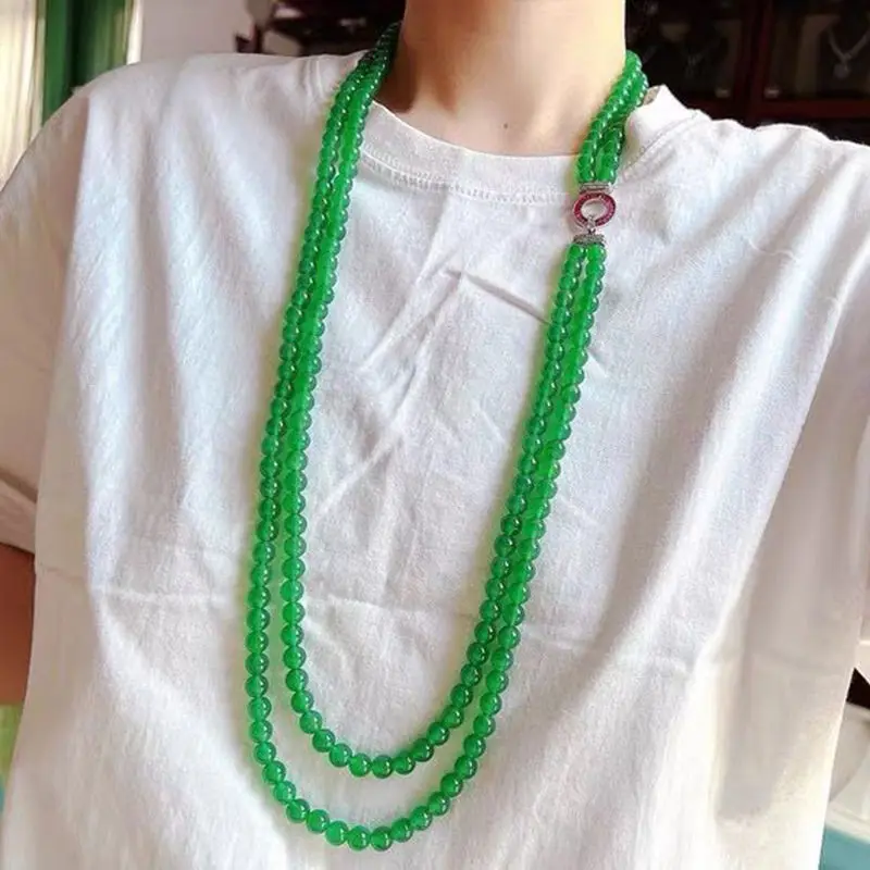 Цепочка для свитера из халцедона Zhengyang Jade Green Agate, круглое ожерелье из бисера, женское длинное стильное ожерелье
Цепочка для свитера из халцедона Zhengyang Jade Green Agate, круглое ожерелье из бисера, женское длинное стильное ожерелье