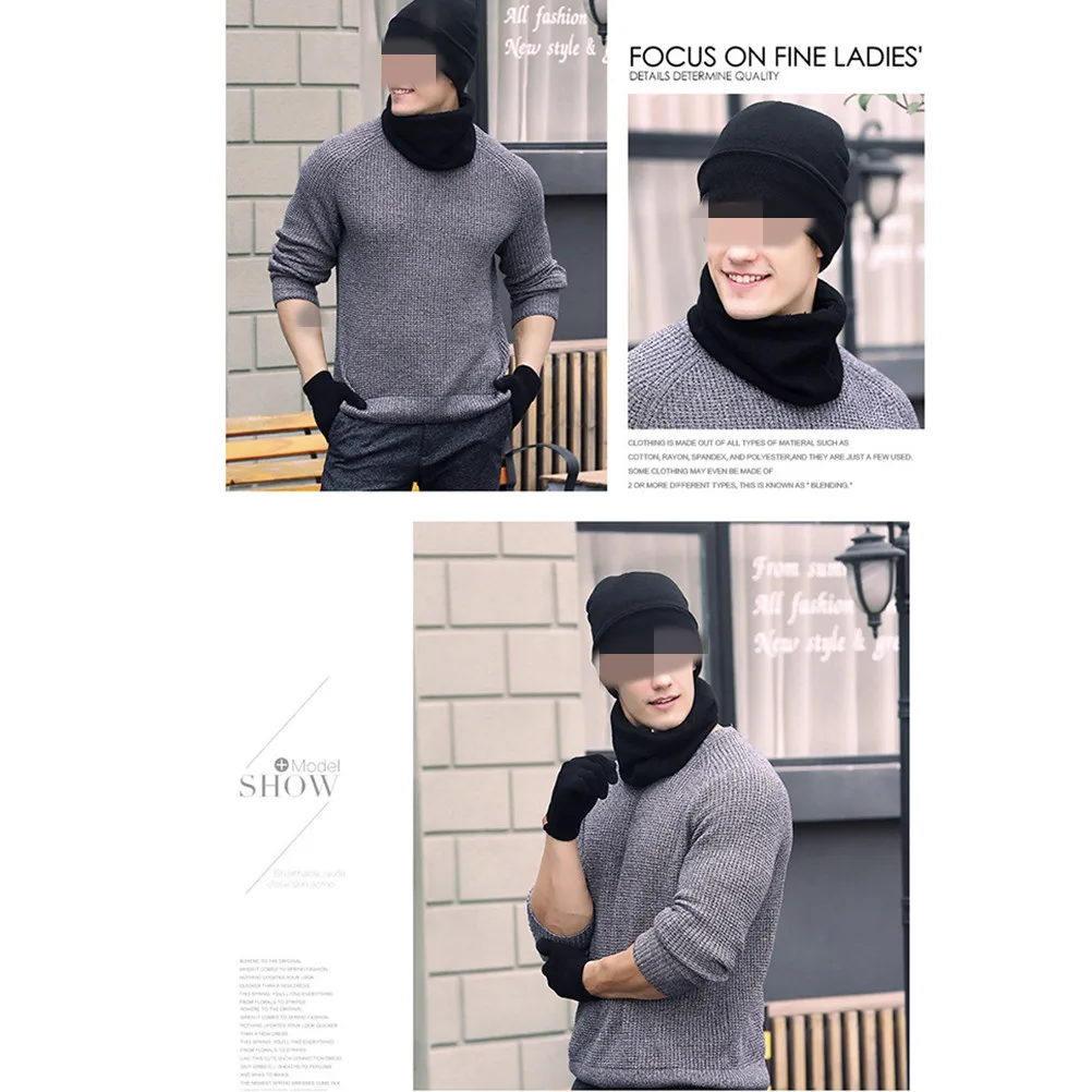 Touch Screen Gloves Winter Hat Scarf Set Warm Fleece Lining Unisex Beanie Cycling Cap Mittens Thick Wool Soft Comfort Outdoor
Touch Screen Gloves Winter Hat Scarf Set Warm Fleece Lining Unisex Beanie Cycling Cap Mittens Thick Wool Soft Comfort Outdoor