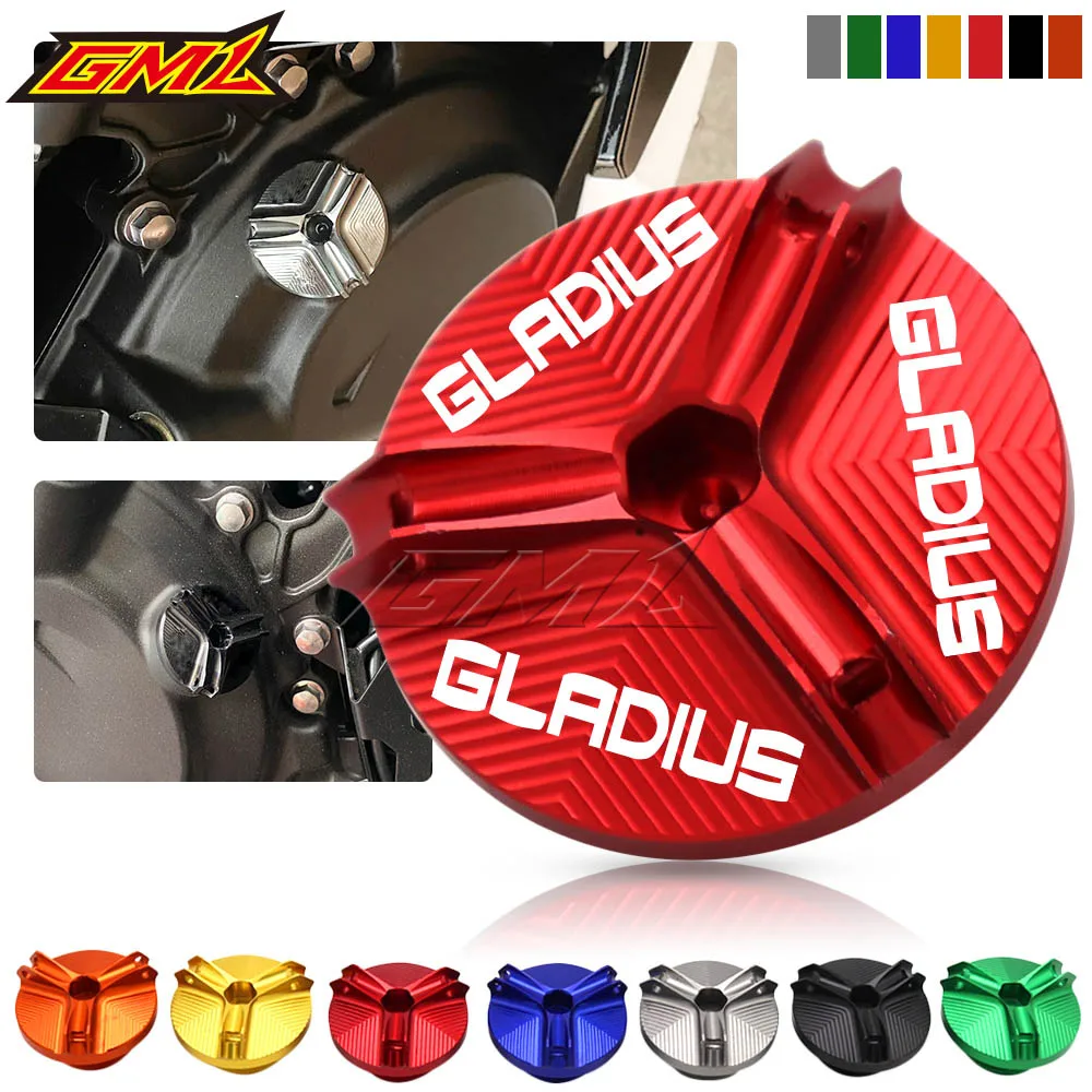 For GLADIUS 2009-2015 2014 2013 2012 2011 Motorcycle CNC Aluminum Engine Oil Drain Plug Sump Nut Cup Cover Oil Filler Cap
For GLADIUS 2009-2015 2014 2013 2012 2011 Motorcycle CNC Aluminum Engine Oil Drain Plug Sump Nut Cup Cover Oil Filler Cap