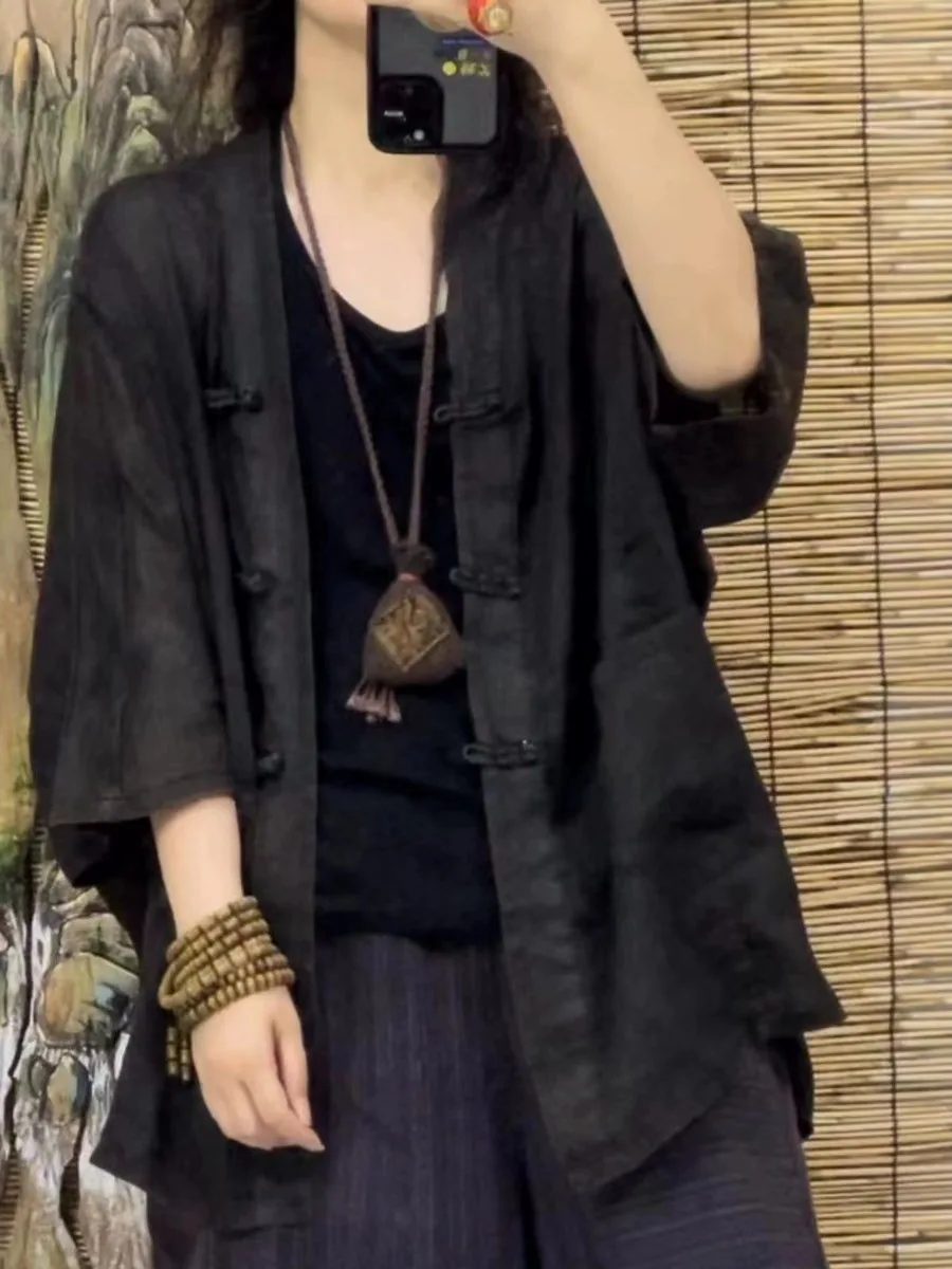 Женская весенне-осенняя тонкая хлопково-льняная куртка на пуговицах спереди, свободная, с v-образным вырезом и разрезом подол, обычная длина све, средняя длина
Женская весенне-осенняя тонкая хлопково-льняная куртка на пуговицах спереди, свободная, с v-образным вырезом и разрезом подол, обычная длина све, средняя длина