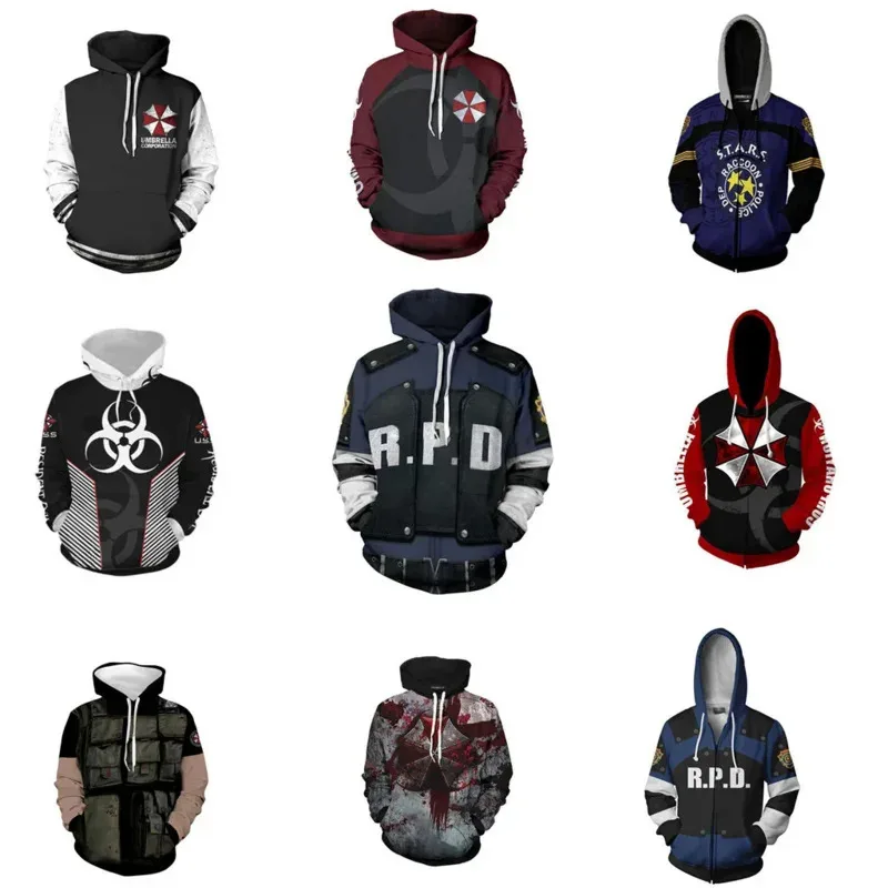 Resident RPD Leon Scott Kennedy Cosplay Hoodie Sweatershirt Causal Zipper Jacket Coat Costume Zipper Hooded Sweatshirt
Resident RPD Leon Scott Kennedy Cosplay Hoodie Sweatershirt Causal Zipper Jacket Coat Costume Zipper Hooded Sweatshirt