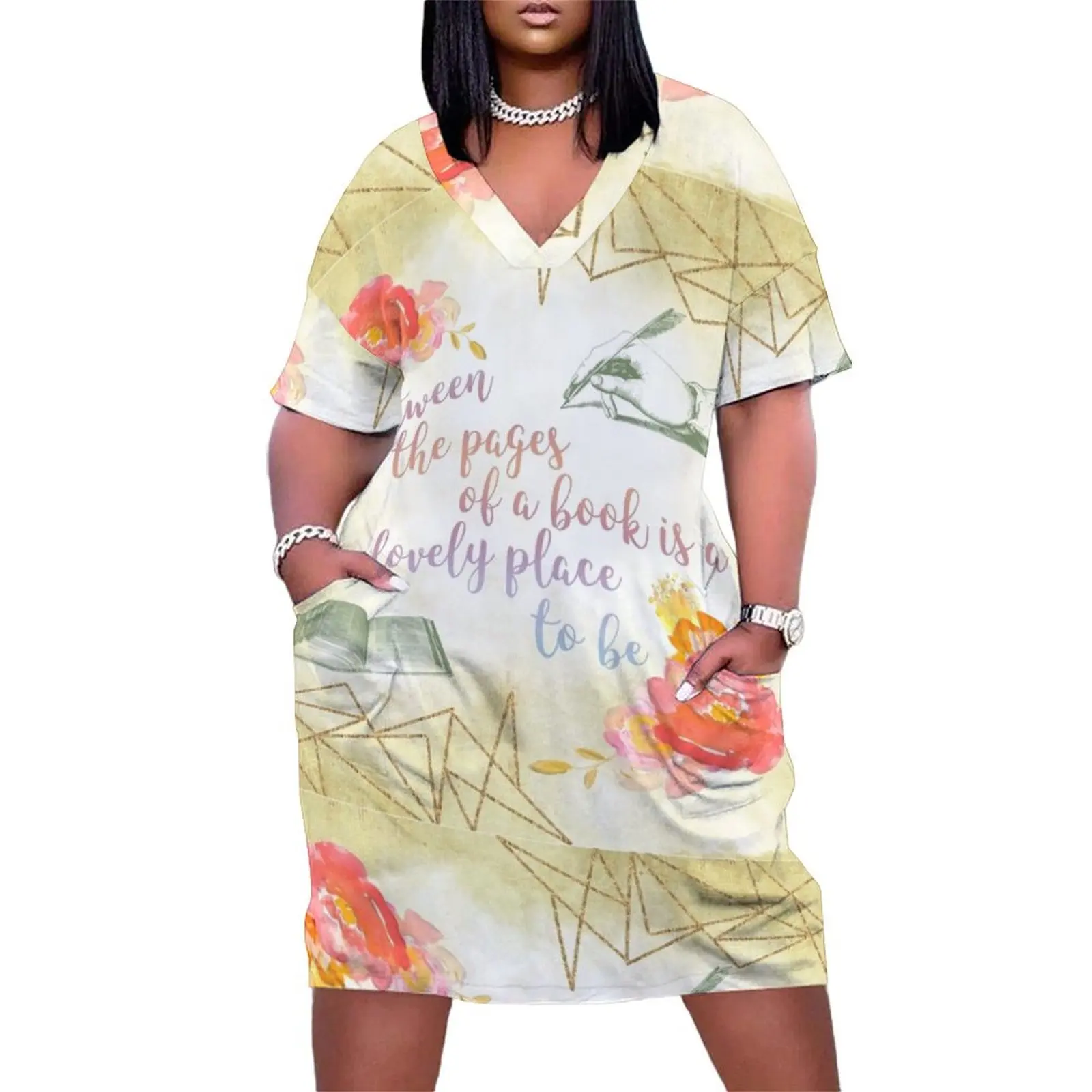 Between the pages of a book Loose Pocket Dress elegant women's sets dress summer 2025 women
Between the pages of a book Loose Pocket Dress elegant women's sets dress summer 2025 women