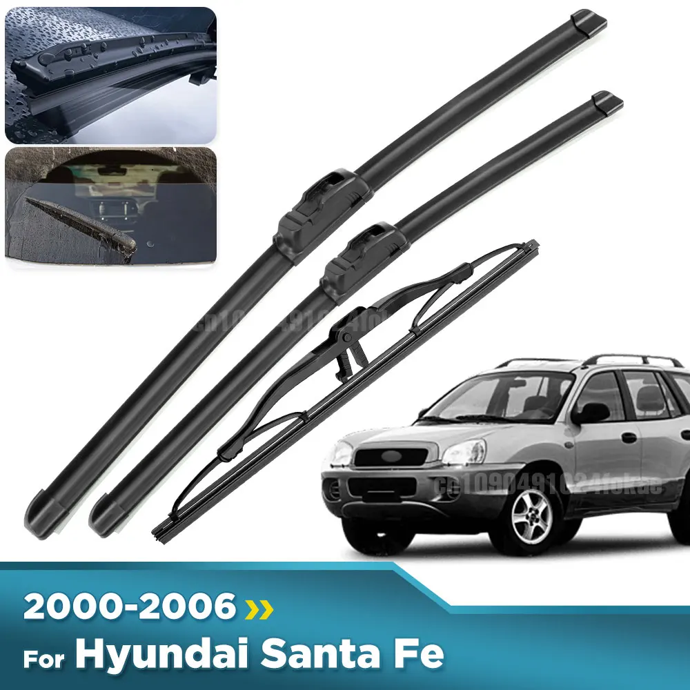 For Hyundai Santa Fe SM 2000-2006 2001 2002 2003 Wiper Front&Rear Wiper Blades Windshield Windscreen Window Brushes 22"+20"+13"
For Hyundai Santa Fe SM 2000-2006 2001 2002 2003 Wiper Front&Rear Wiper Blades Windshield Windscreen Window Brushes 22"+20"+13"