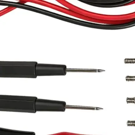 16-in-1 Multimeter Probe Set Featuring Banana Connectors Alligator= Clips And U-Shaped Inserts For Precise Measurements
16-in-1 Multimeter Probe Set Featuring Banana Connectors Alligator= Clips And U-Shaped Inserts For Precise Measurements