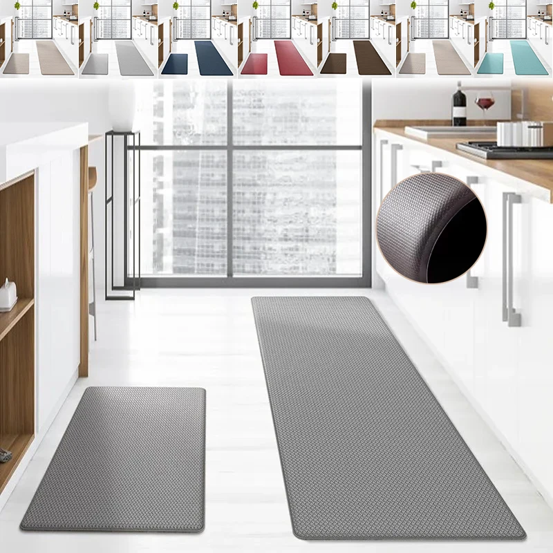 Kitchen Floor Mat Solid Color Long Strip Household Carpet Non-slip Oil-proof Mats Leather Waterproof Rug Alfombra De Cocina 카펫
Kitchen Floor Mat Solid Color Long Strip Household Carpet Non-slip Oil-proof Mats Leather Waterproof Rug Alfombra De Cocina 카펫