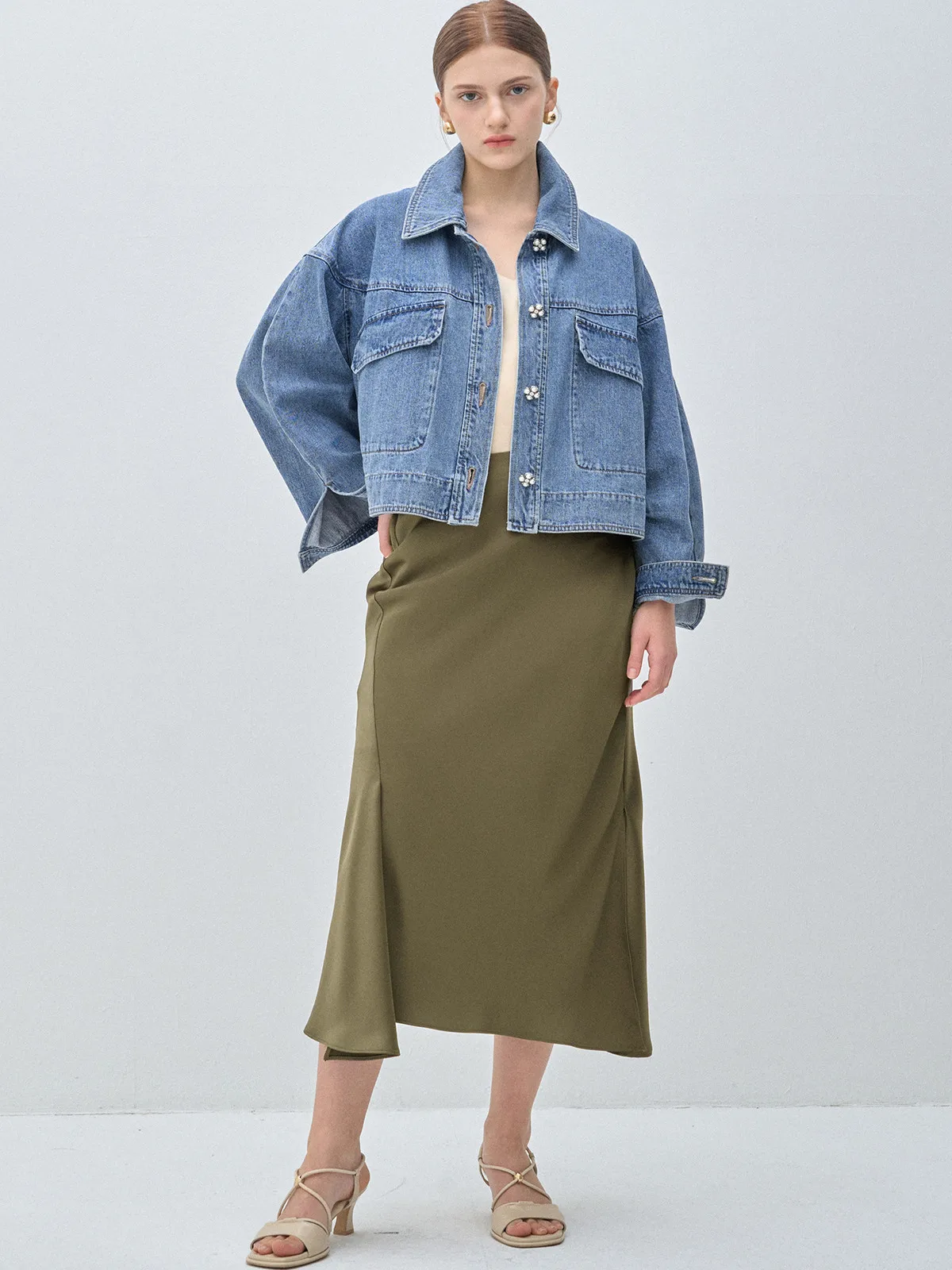 Loose Casual Faionable Detachable Collar ort Jeans Jaet Korean Sle Women's Autumn New Arrival Versatile Commute Sle
Loose Casual Faionable Detachable Collar ort Jeans Jaet Korean Sle Women's Autumn New Arrival Versatile Commute Sle