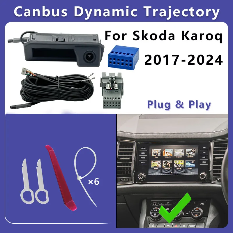 Задняя камера заднего вида iTOPCAM для Skoda Karoq 2018 2019 2020 2021 2022 2023 2024 с динамической траекторией Canbus Plug and play
Задняя камера заднего вида iTOPCAM для Skoda Karoq 2018 2019 2020 2021 2022 2023 2024 с динамической траекторией Canbus Plug and play