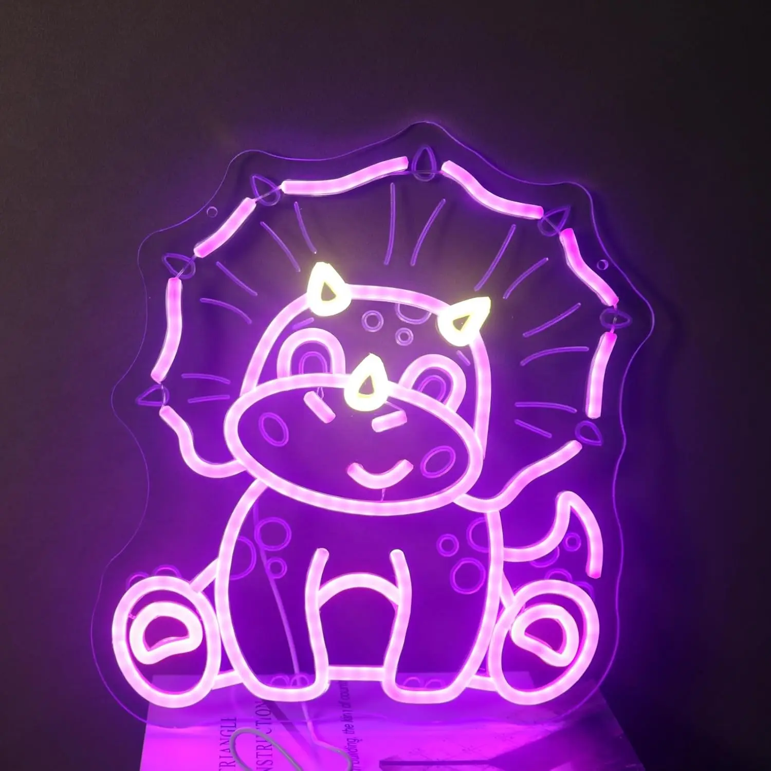 Cute Triceratops Dinosaur Neon Sign USB Powered LED Light Game Room Birthday Party Bedroom Aesthetic Decoration Art Wall Light
Cute Triceratops Dinosaur Neon Sign USB Powered LED Light Game Room Birthday Party Bedroom Aesthetic Decoration Art Wall Light